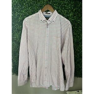 Rodd and Gunn Plaid Button Down Shirt Size XL Linen